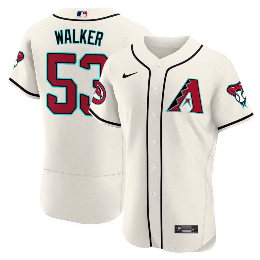 Men Arizona Diamondback #53 Walker Cream 2024 Nike Flex Base MLB Jersey